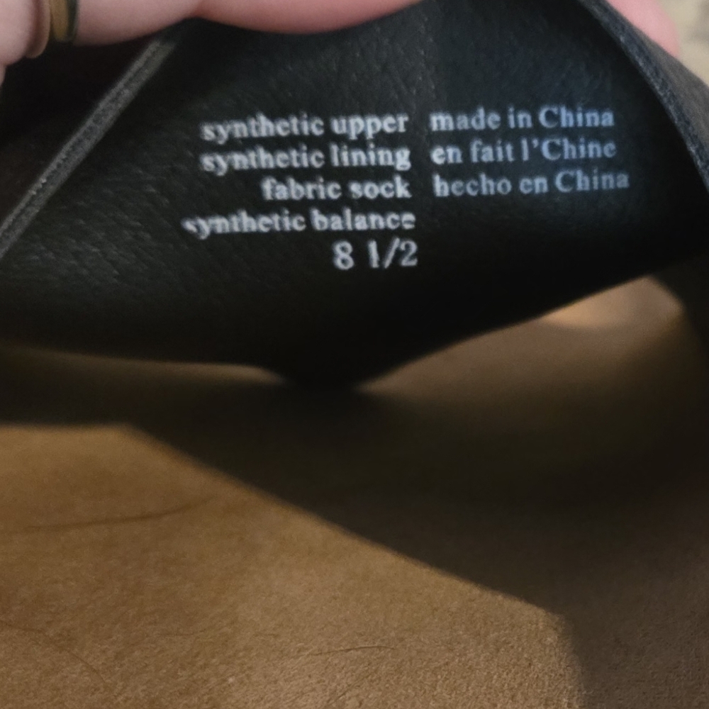 BC Vegan Black Slides Size 8.5 - Picture 4 of 4